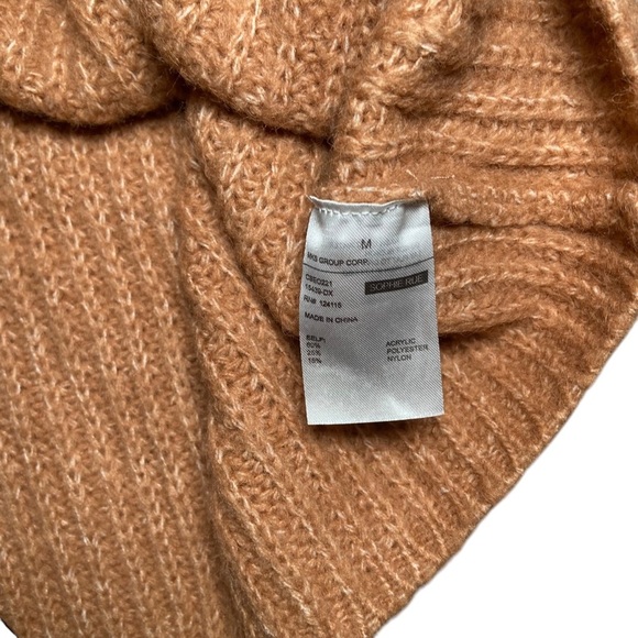5/$25 Ruched Drawstring V-Neck Cropped Sweater Earth Tone Medium - Picture 6 of 7